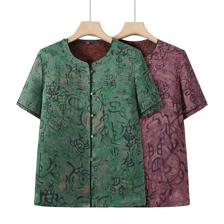 Летняя одежда для людей среднего и пожилого возраста, топы для бабушек, новые китайские рубашки в костюме Тан, одежда для мам, рубашки больших размеров, повседневные китайские кардиганы.